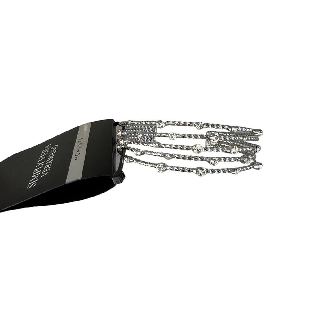 Simply Vera Vera Wang silver tone rhinestone cuff bracelet Summer Vacation